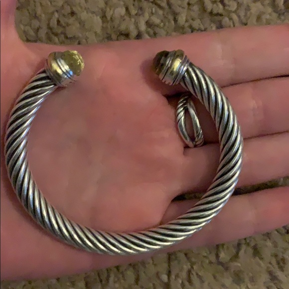 David Yurman 7mm citrine cable bracelet - Picture 1 of 4